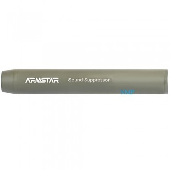 ARMSTAR 1/2 inch UNF Thread airgun silencers Tapered in OD GREEN for .177, .20, .22 and .25 calibre air rifles